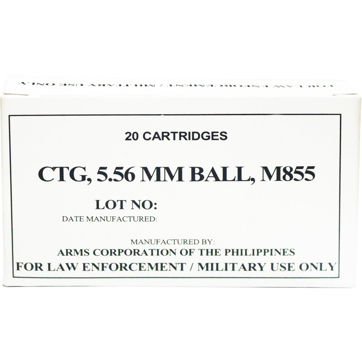 Armscor M855 5.56x45mm NATO 62 gr FMJ ammo