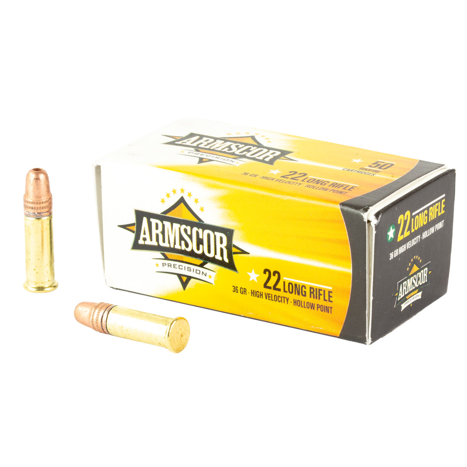 Armscor Hi-Velocity .22 Long Rifle 36 gr JHP ammo
