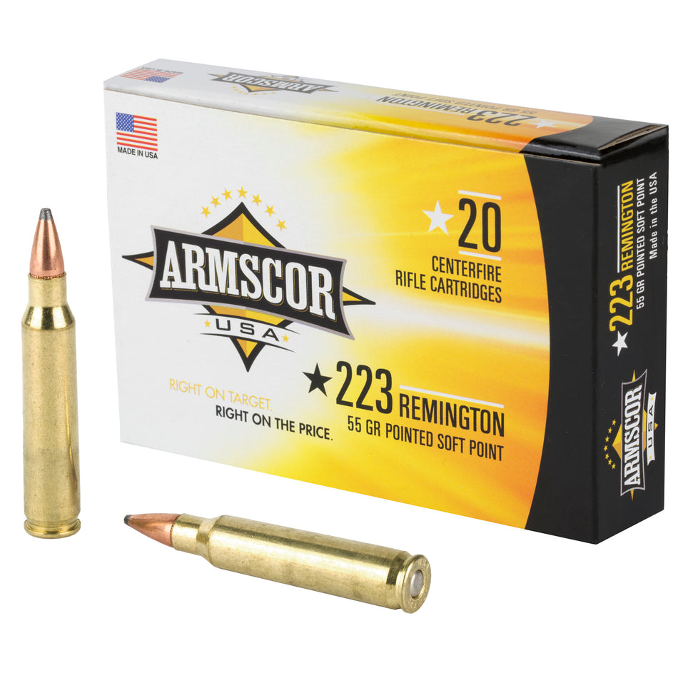 Armscor Competition .223 Remington 55 gr JSP ammo