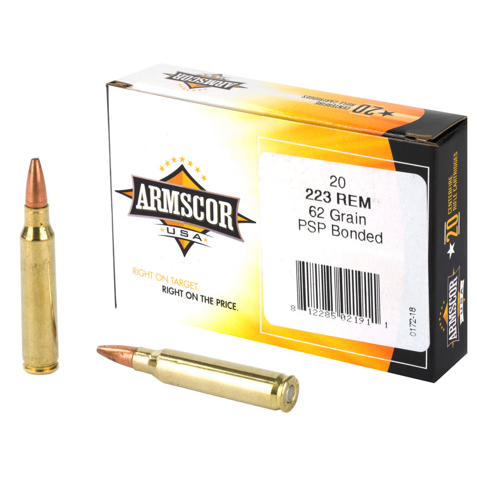 Armscor  .223 Remington 62 gr JSP ammo