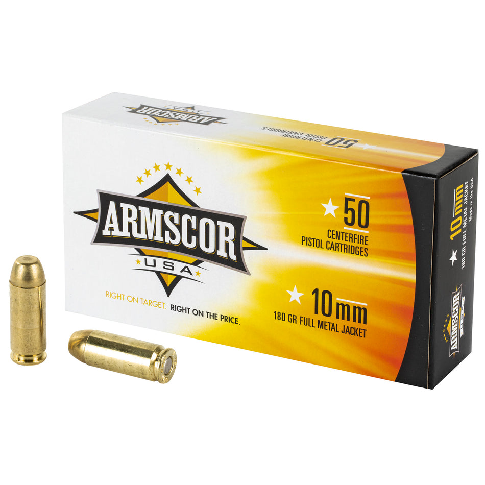 Armscor 10mm Auto 180 gr Full Metal Jacket (FMJ)