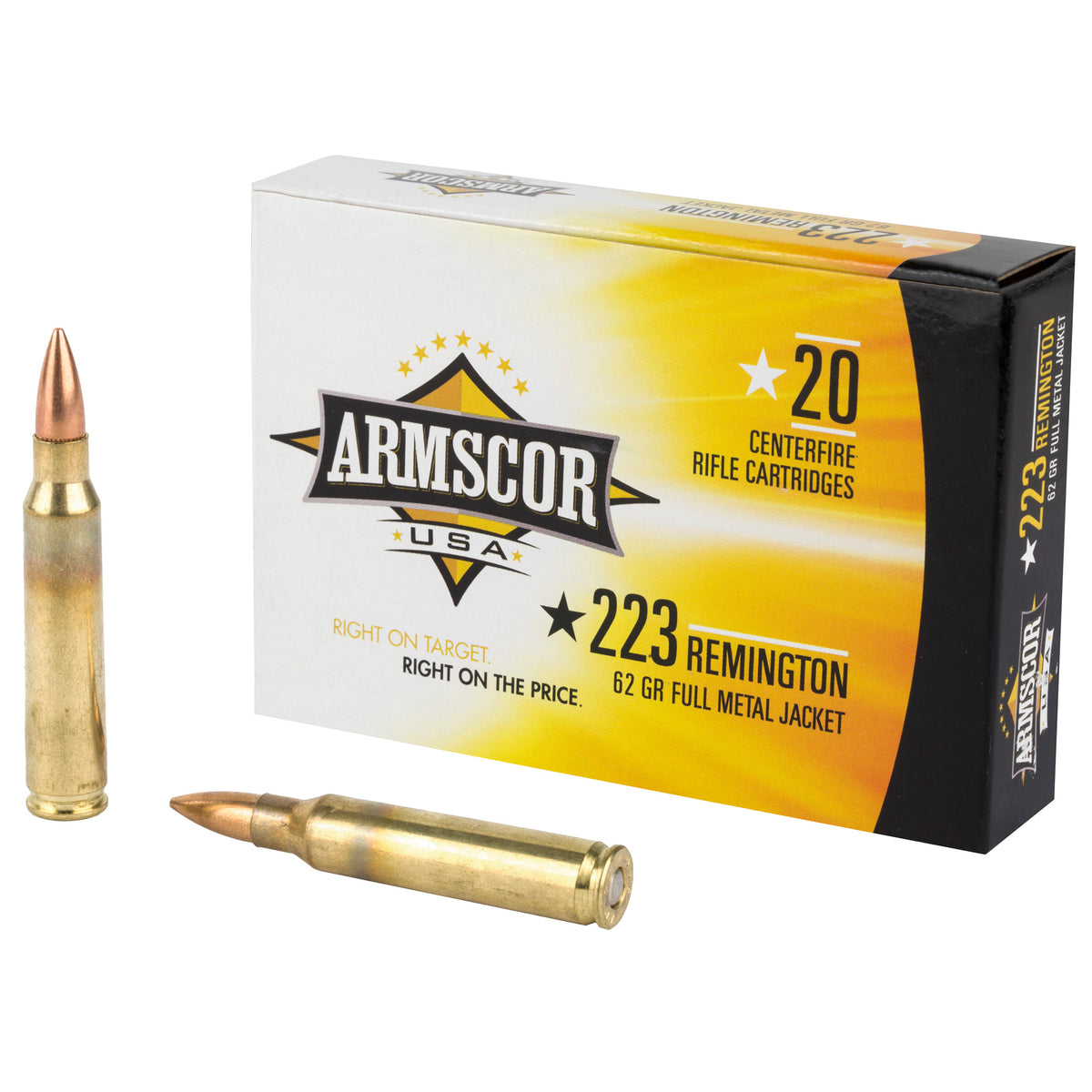 ARMSCOR .223 Remington. 62gr FMJ