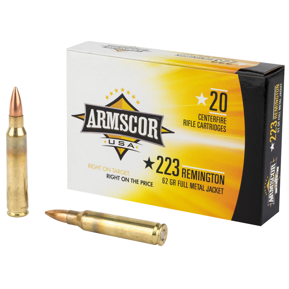 ARMSCOR .223 Remington. 62gr FMJ