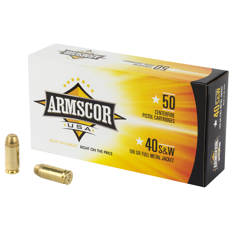 Armscor FAC402N Pistol 40 S&W 180 gr Full Metal Jacket (FMJ)