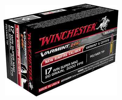 Winchester Varmint HV .17 WSM 20 gr PolyTip ammo