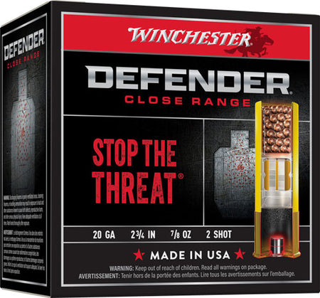 Winchester Defender Personal Defense 20 Gauge 2.75 in / 2.75 in #2 7/8 oz