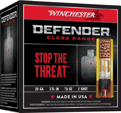 Winchester Defender Personal Defense 20 Gauge 2.75 in / 2.75 in #2 7/8 oz