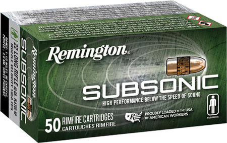 Remington 21135 Subsonic Plated Hollow Point  40 Grain .22 Long Rifle