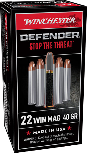Winchester PDX1 Defender .22 Magnum / WMR 45 gr JHP ammo