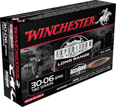 Winchester S3006LR Expedition Big Game Nosler AccuBond Long-Range  190 Grain .30-06 Springfield