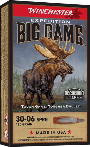 Winchester S3006LR Expedition Big Game Nosler AccuBond Long-Range  190 Grain .30-06 Springfield