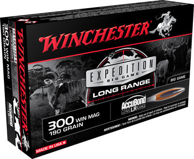 Winchester S300LR Expedition Big Game Nosler AccuBond Long-Range  190 Grain .300 Winchester Mag