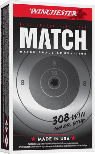 Winchester S308M2 Elite Marksman Sierra MatchKing Boat Tail Hollow Point BTHP 169 Grain .308 Win / 7.62x51mm