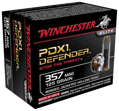 Winchester PDX1 Defender Elite .357 Magnum 125 gr BHP ammo
