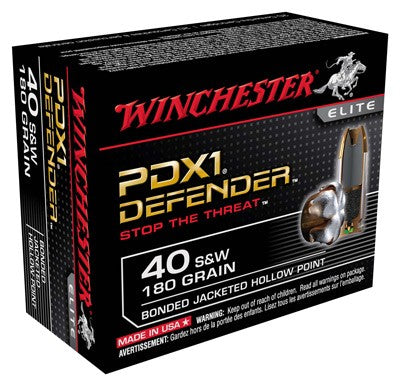 Winchester S40SWPDB1 Defender Bonded Jacket Hollow Point  180 Grain .40 S&W