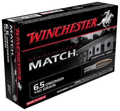 Winchester S65CM Match Sierra MatchKing Boat Tail Hollow Point BTHP 140 Grain 6.5mm Creedmoor