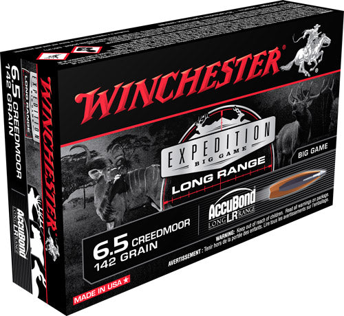 Winchester S65LR Expedition Big Game Nosler AccuBond Long-Range  142 Grain 6.5mm Creedmoor