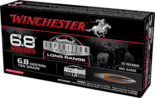Winchester S68WLR Expedition Big Game Nosler AccuBond Long-Range  165 Grain 6.8 Western