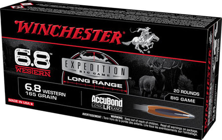 Winchester S68WLR Expedition Big Game Nosler AccuBond Long-Range  165 Grain 6.8 Western