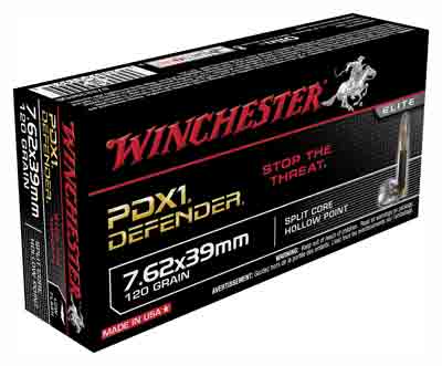 Winchester PDX1 Defender 7.62x39mm 120 gr JHP ammo
