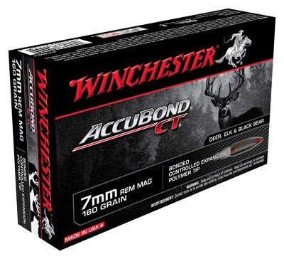 Winchester AccuBond CT 7mm Remington Mag 160 gr PolyTip ammo