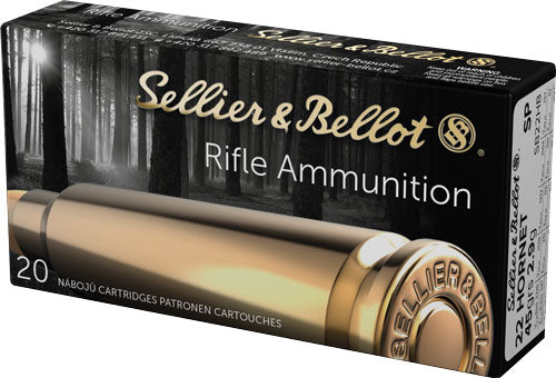 Sellier and Bellot Rifle .22 Hornet 45 gr JSP ammo