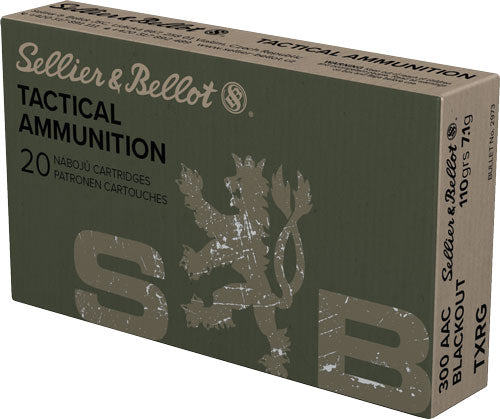 Sellier & Bellot (S&B) SB300BLKXA eXergy Boat Tail Tactical TAC-EX-Blue  110 Grain .300 AAC Blackout