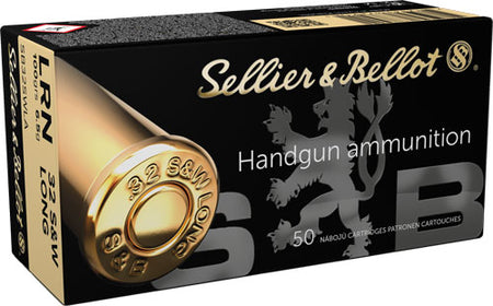 Sellier and Bellot Handgun .32 S&W Long 100 gr Solid ammo