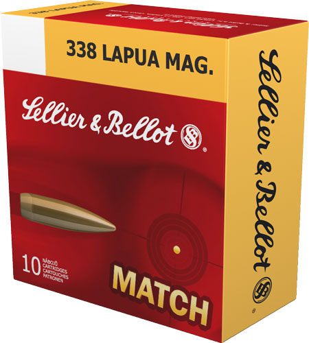 Sellier and Bellot Match .338 Lapua Magnum 300 gr BTHP ammo
