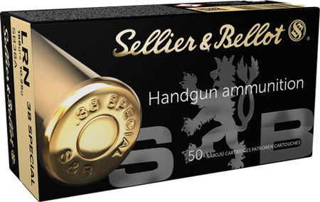 Sellier & Bellot (S&B) SB38A  Lead Round Nose LRN 158 Grain .38 Special