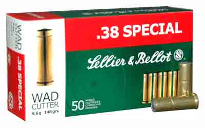 Sellier & Bellot (S&B) SB38B    148 Grain .38 Special