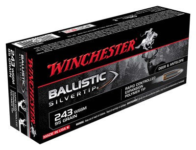 Winchester Ballistic Silvertip .243 WSSM 95 gr PolyTip ammo