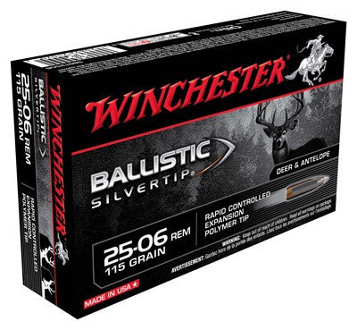 Winchester Ballistic Silvertip .25-06 Remington 115 gr PolyTip ammo