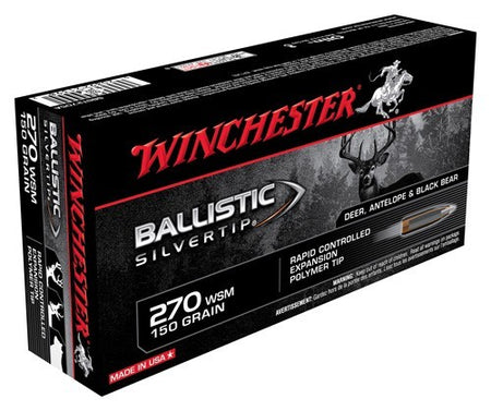 Winchester Ballistic Silvertip .270 WSM 150 gr PolyTip ammo