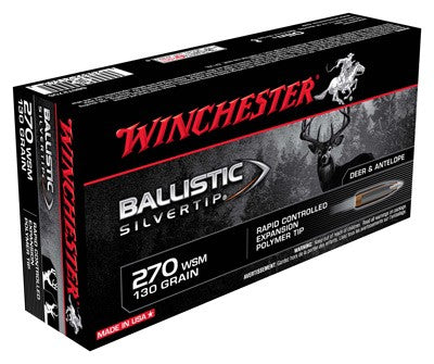 Winchester Ballistic Silvertip .270 WSM 130 gr PolyTip ammo