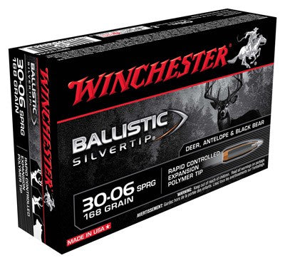 Winchester Ballistic Silvertip .30-06 Springfield 168 gr PolyTip ammo