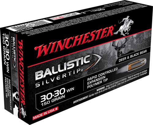 Winchester Ballistic Silvertip Rifle Ammo 30-30 Win. 150 gr. Ballistic Silvertip 20 rd.