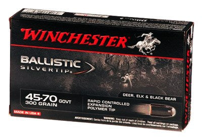 Winchester Ballistic Silvertip .45-70 Government 300 gr PolyTip ammo