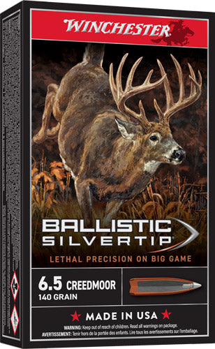 Winchester SBST65CM Ballistic Silvertip Rapid Controlled Expansion Polymer Tip  140 Grain 6.5mm Creedmoor