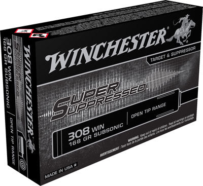 Winchester Super Suppressed .308 Win / 7.62x51mm 168 gr OTM ammo