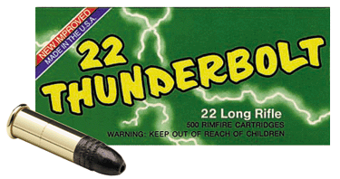 Remington 21238 Thunderbolt Round Nose RN 40 Grain .22 Long Rifle