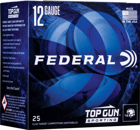 Federal Top Gun 12 Gauge 2.75 in / 2.75 in #8 1-1/8 oz