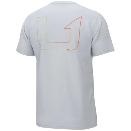 Huk Fly Line Short Sleeve Performance Shirt White Small