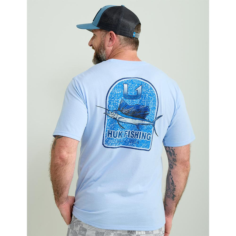 Huk KC Badge Series Short Sleeve Performance Shirt Windsurfer XL