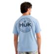Huk Marlin Circle Short Sleeve Pocket Shirt Cerulean S