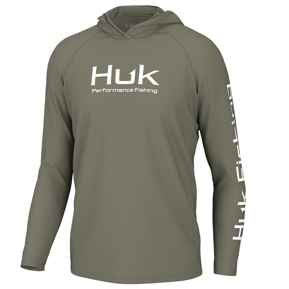 Huk Pursuit Vented Long Sleeve Hoodie UPF 50+ Moss 2XL