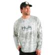 Huk Mossy Oak Pursuit Performance Long Sleeve Crew Shirt MO Seagrass XL