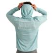 Huk Drift Performance Hoodie Long Sleeve Shirt Heron Blue L