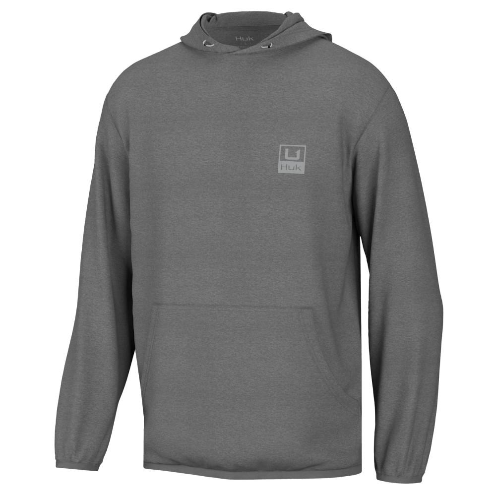 Huk Huk'd Up Performance Fleece Hoodie Volcanic Ash Heather Medium