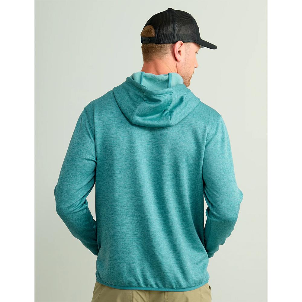 Huk Huk'd Up Performance Fleece Pullover Hoodie Storm Blue Heather Small